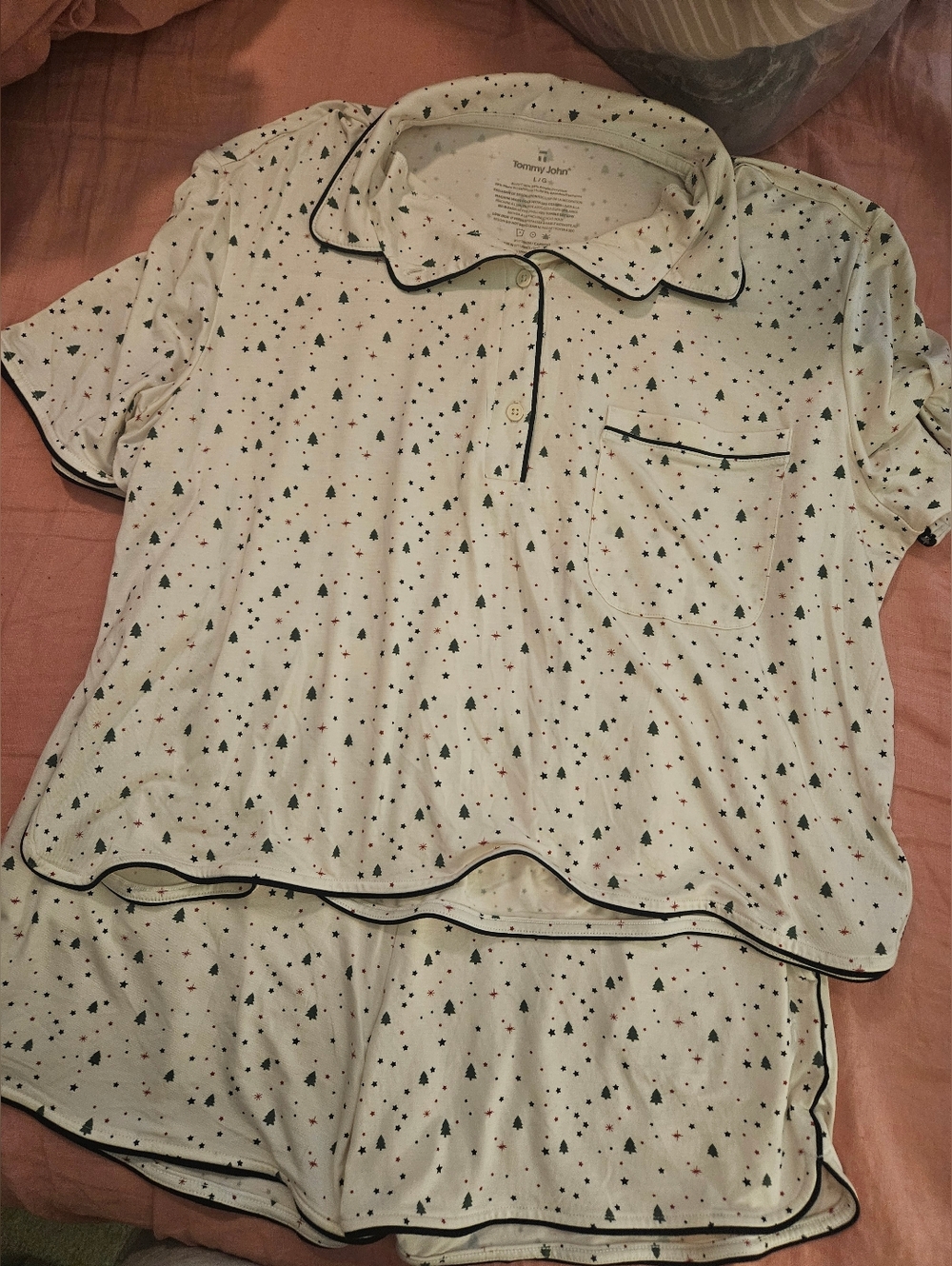 Tommy John Christmas Tree Short Set Size Large